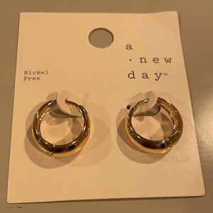 Gold earrings! Nickel free. A New Day Brand